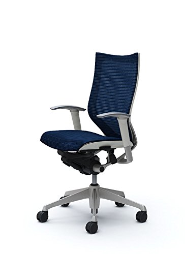 オカムラ 岡村製作所 デスクチェア オフィスチェア バロン ハイバック 可動肘 座メッシュ ダークブルー CP85CW-FDH4