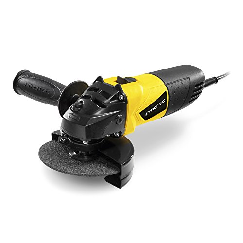 TROTEC Winkelschleifer PAGS 10-115 500 W 12.000 U/min 115 mm Trennen & Schleifen von Metall Stein Fliesen Leichtes Design Spindelarretierung Schutzhaube Zusatzhandgriff