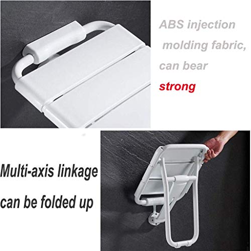 Chaise de douche rabattable blanche de qualité supérieure en ABS - 7