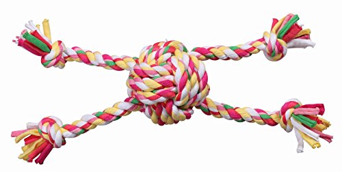 PAWISE Braided Teether Multicoloured, 25 cm