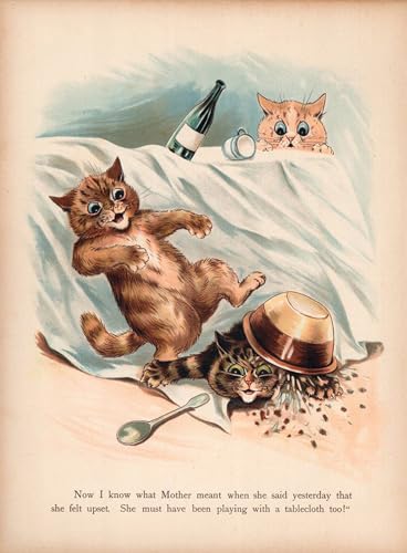 Cuadro de Gatti Louis Wain quita la Monotonía de tu Oficina con un Lienzo de 60x90cm