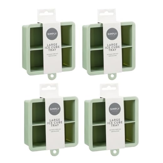 Sage Silicone Ice Cube Tray - Set of 4