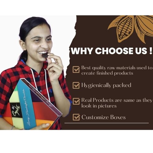 Image of Expelite Diwali Chocolate Gift Box | 25 Piece Chocolate Box | Diwali Gifts for Family and Friends in 500