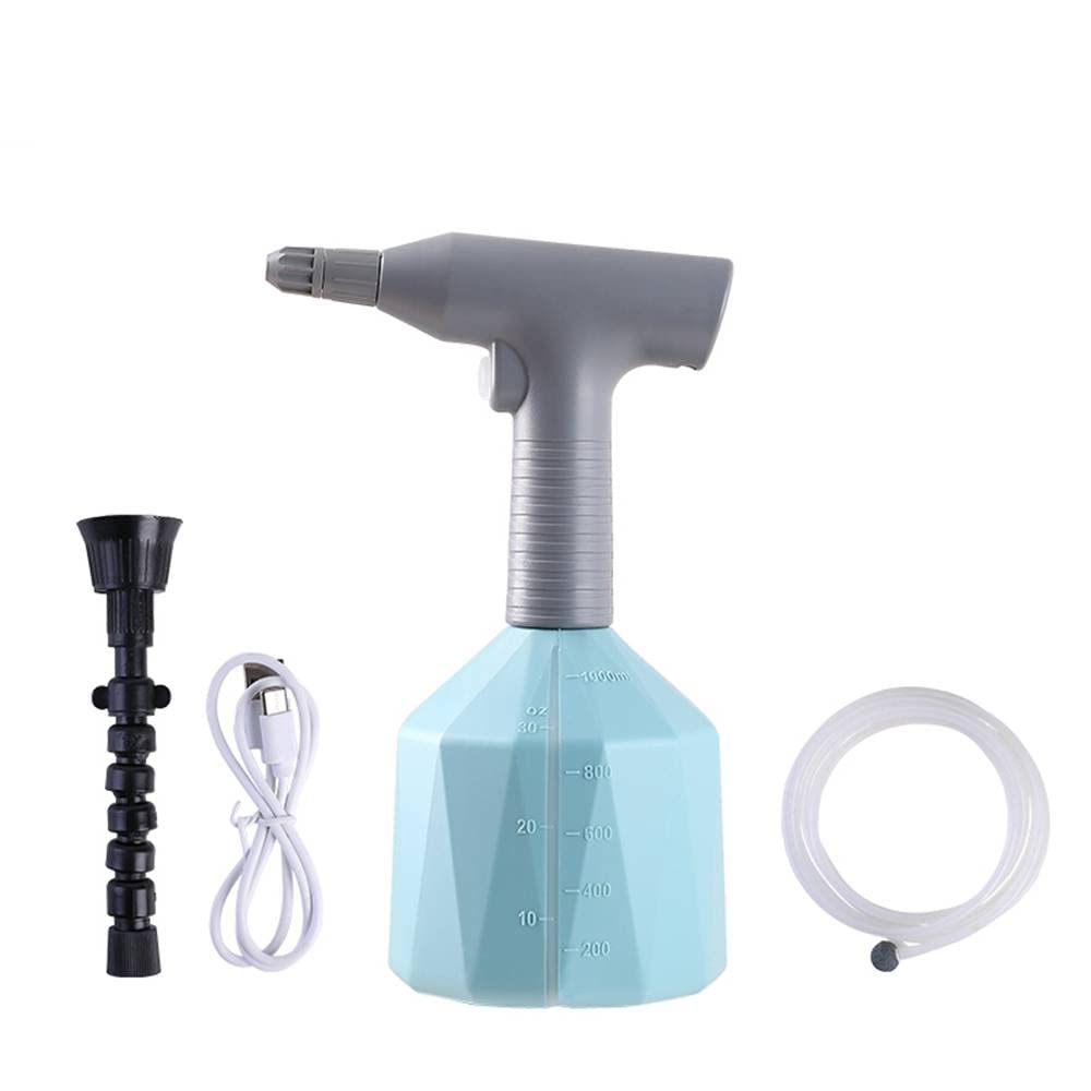 JINGHANG Automatic Electric Plant Sprayer, 1L Handheld Garden Sprayer Plant Watering Cans, Battery Powered Weed Sprayers Fine Mist for Gardening, Fertilizing, Household Cleaning