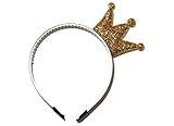 Anna Belen Girls'Bella' Glitter Crown Headband O/S Gold