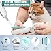 Cat Nail Clipper with Adjustable Aperture, Cat Nail Trimmer with Safety Guard & Nail File, Safe Pet Claw Clipper Grooming Tool to Avoid Over Cutting, Professional Pet Nail Cutter for Beginners (Blue)