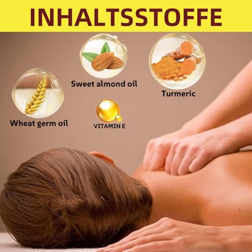 Moritiz Turmeric Körperöl mit Vitamin C - Pflegendes Massageöl für Feuchtigkeit 200ml Compact by Design