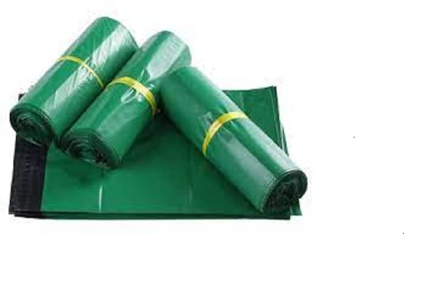YNK Courier Bags 6.5 X 8 With Jackat With Pod Glossy finished Secured Courier bag/Sales Envelopes Polybag (Pack of 50, green)