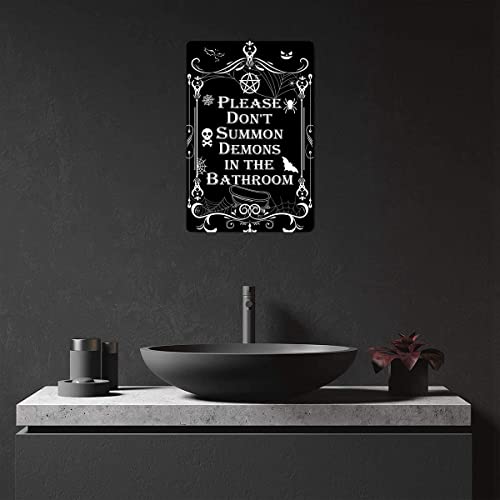 Gothicwitchybathroomsignpleasedontsummondemonsinthebathroomwallartposterpaganwiccandecorforgothichome8x12inch924 Urban Country Home Decor Gothic witchy bathroom sign please dont summon demons in the bathroom wall art poster pagan wiccan decor for gothic home 8 x 12 inch 924 urban country home decor