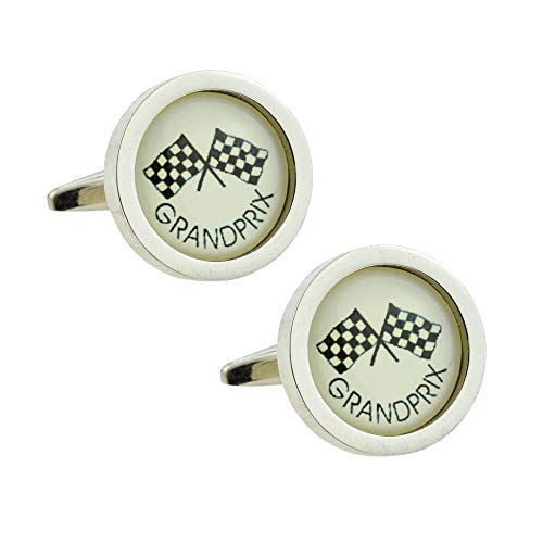 Mancuernillas redondas Grand Prix para hombre miniatura 1