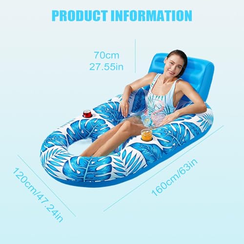 Matelas gonflable feuille d'érable pour bronzer confortablement sur l'eau sans se retourner - 5