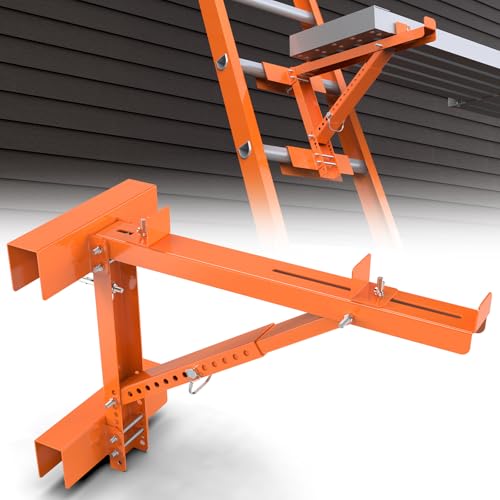 New Upgraded Adjustable Ladder Jacks 2 Pack for Scaffolding Platform
