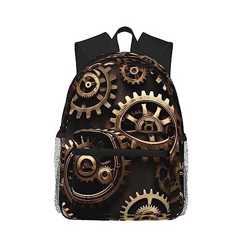 Sac à dos steampunk noir et léger pour organiser facilement vos cours de fac