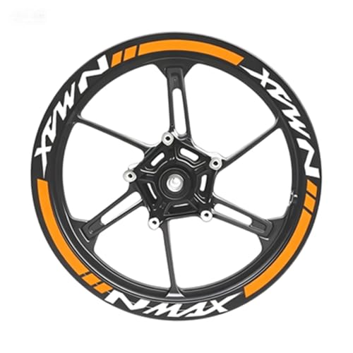 Autocollant roue moto liseré de jante Yamaha NMAX en ville