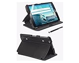 Verizon Folio Case, Screen Protector and Stylus Pen Bundle for LG G Pad X8.3 Android Tablet - Black
