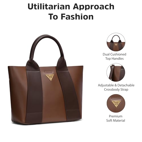 Image of Lavie Signature Women's Savannah 3C Tote Handbag for Women | Tote Bag for Work | Ladies purse | Stylish Shoulder Bag | Gift for Women