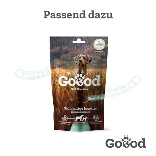 Goood Adult nachhaltige Insekten – Trockenfutter, Hundefutter – weizenfrei, Alternative Proteinquelle, leicht verdaulich – große Kroketten – für ausgewachsene Hunde – 1,8kg