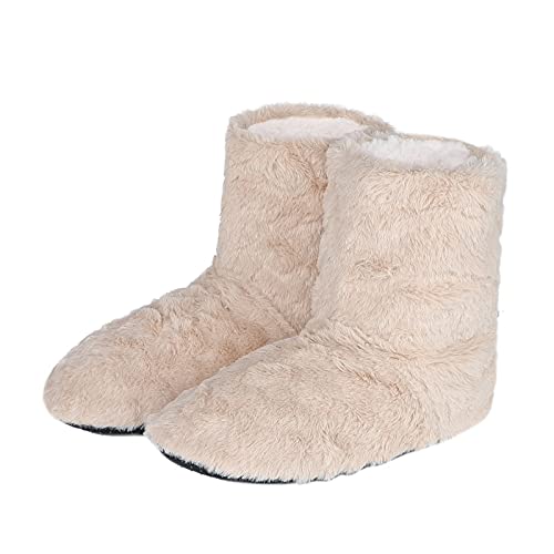 Women Floor Boots Warm Indoor Slippers Girl Warm Bootie Sock Home Ankle High Boots Noiseless Sock Shoes Flat Non-Slip Slipper - Main Image