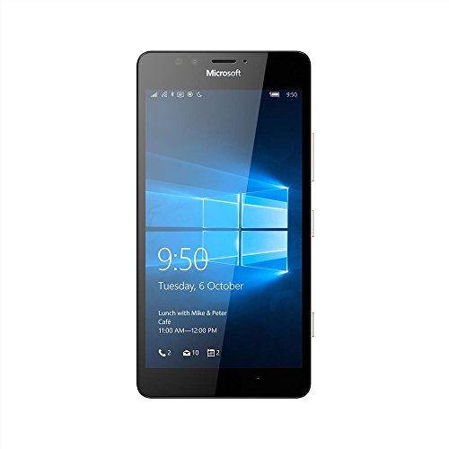 Microsoft Lumia 950 - Smartphone libre Windows (4G, 32 GB, 3 GB RAM, cámara 20 Mp), color negro
