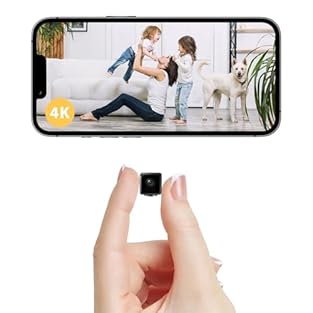 【4K Full HD Resolution with Auto Night Vision】This mini spy camera records in sharp 4K Full HD resolution, ensuring detailed video day and night. The advanced auto night vision activates in low light, delivering clear black-and-white footage—perfect ...