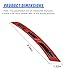 YoRise 2PCS Car Bumper Reflective Stickers, Carbon Fiber Side Marker Sticker, Self-Adhesive Car Door Edge Guards, Automotive Wheel Eyebrow Scratch Protection Reflector Safety Guard Strip (Red)