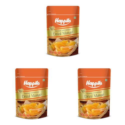 Image of Happilo Premium International Dried Mango 200g | Plant Based Protein | Sweet taste of Real Mangoes anytime | 100% Pure & No Artificial Colors, No Preservatives (Pack of 3)