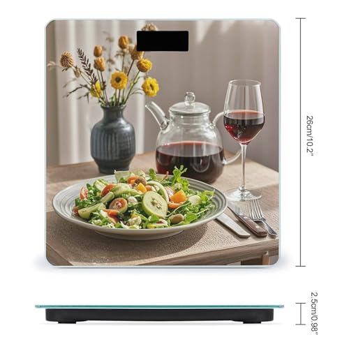 Báscula Digital Celebrate Eating Well de Vidrio Templado con Pantalla LCD miniatura 2