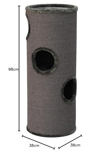 Kratztonne Nobby Kratzbaum Dasha III dunkelgrau, Ø 38 cm