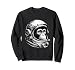 Cosmic Vintage Space Travel Astronaut Monkey Retro Helmet Sweatshirt