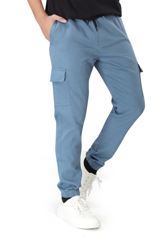 Image of UNOseven Boys Cotton Cargo Jogger Pant - Slim Fit - Available from 7 Years to Size XL
