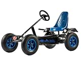 Dino-Cars Sport BF3 Gokart Kinder & Erwachsene (Blau) | Pedal-Gokart mit 3-Gang-Schaltung & Rücktrittbremse | Luftreifen & Stahlrahmen | Made in Germany | Verstellbarer Sitz | ab 5 Jahren