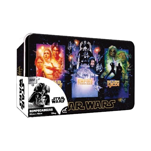 Juegos De Mesa, Toy Novelty Rompecabezas Coleccionable Star Wars 500 Pz en Caja Metálica