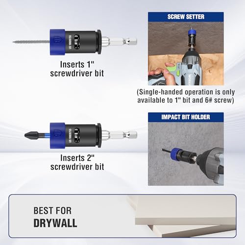 WORKPRO Drywall Screw Setter/Extractor Impact Bit Holder - image 6