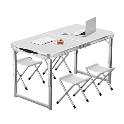 Table de pique-nique pliable robuste et réglable, table de camping portable pour extérieur