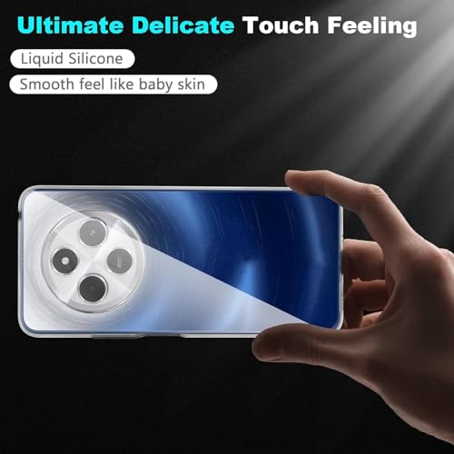 Image of REALCASE Silicone iQoo Z10 / Vivo T4 5G Back Cover Case, Scratch Resistant Protective Crystal Clear Transparent Shock Proof Bumper Back Cover Case for iQoo Z10 / Vivo T4 5G