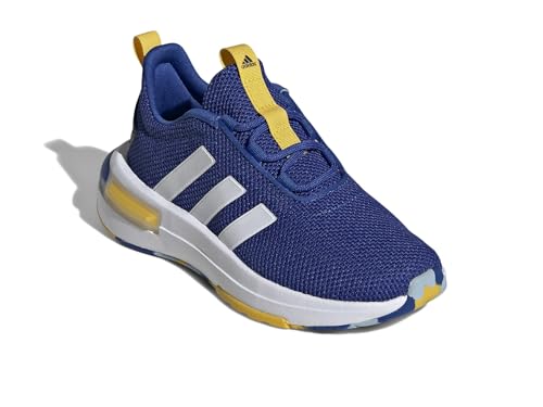 adidas Kids Racer TR23 Sneaker, Team Royal Blue/White/Utility Yellow, 10 US Unisex Toddler