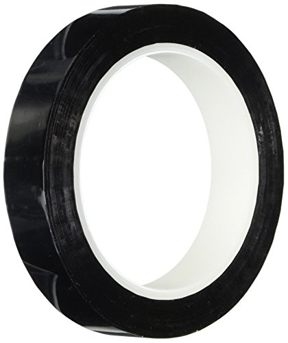 Image of TapeCase Metalized Polyester Film Tape 1 inch x 5yds - Black (1 Roll)