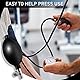 Blutdruck Latex Ballon, Inflations Blutdruckbirne, Sphygmomanometer Bulb Schwarze Ersatz Blutdruck Latexbirne mit Luftablassventil zum manuellen Aufblasen des Blutdruckmessgeräts