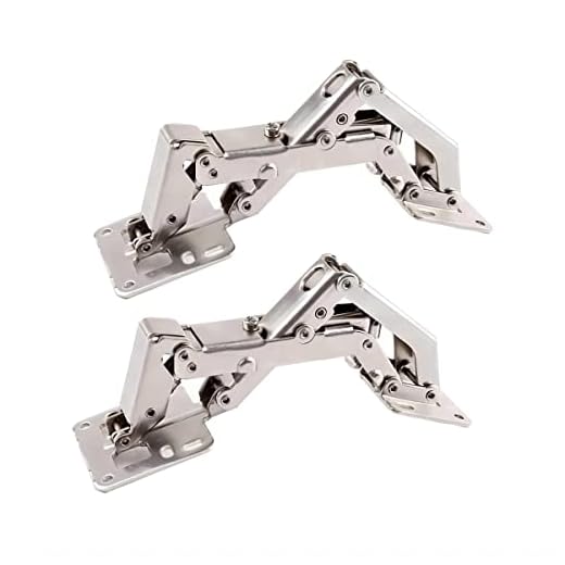 2 Piezas Cierre Suave 170° Kitchen de Bisagras para Armario o Puerta + + 16 tornillos - bisagras de puerta de ángulo grande - No requiere ranura - Fácil de instalar