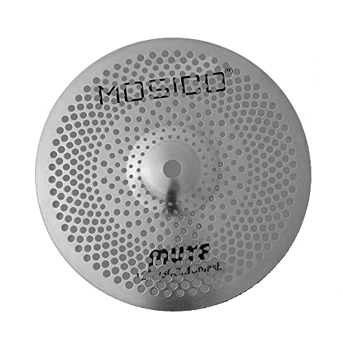 Mosico Low Volume Cymbal Mute Cymbal Silver Splash Crash Mute Cymbal Drum Cymbal (12"Sp) #TOP5