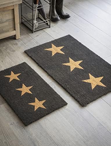 Garden Trading Doormat 3 Stars Crafted in Coir | H1.5 X W65 X D40cm