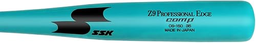 Miniatura 20 de SSK Z9 Professional Edge Comp Coaches - Bate de madera Fungo de 33 pulgadas, 35 pulgadas, 37 pulgadas, béisbol y sóftbol, más de 22 colores, Negro