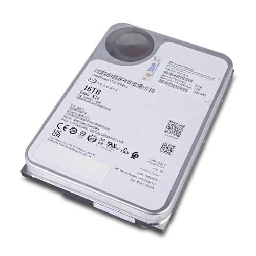 Image of Seagate /IBM Exos X16 16TB Enterprise Hard Drive HDD SAS 12Gb /s 256MB Cache 7200 RPM 512e /4Kn CMR Helium Sealed 3.5in Hard Drive ST16000NM002G (Renewed)