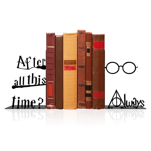 Metal Unique Bookends Black Magic Book Stopper Novelty Book Ends