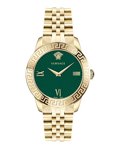 Versace VEVC00619 Montre analogique à Quartz pour Adulte avec Bracelet en Acier Inoxydable