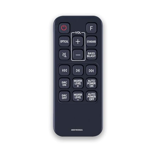 Image of 7SEVEN Compatible for Lg Soundbar Remote Control Original AKB74935621 Model Match Exactly Key by Key to Replicate Performance as Like Genuine Control