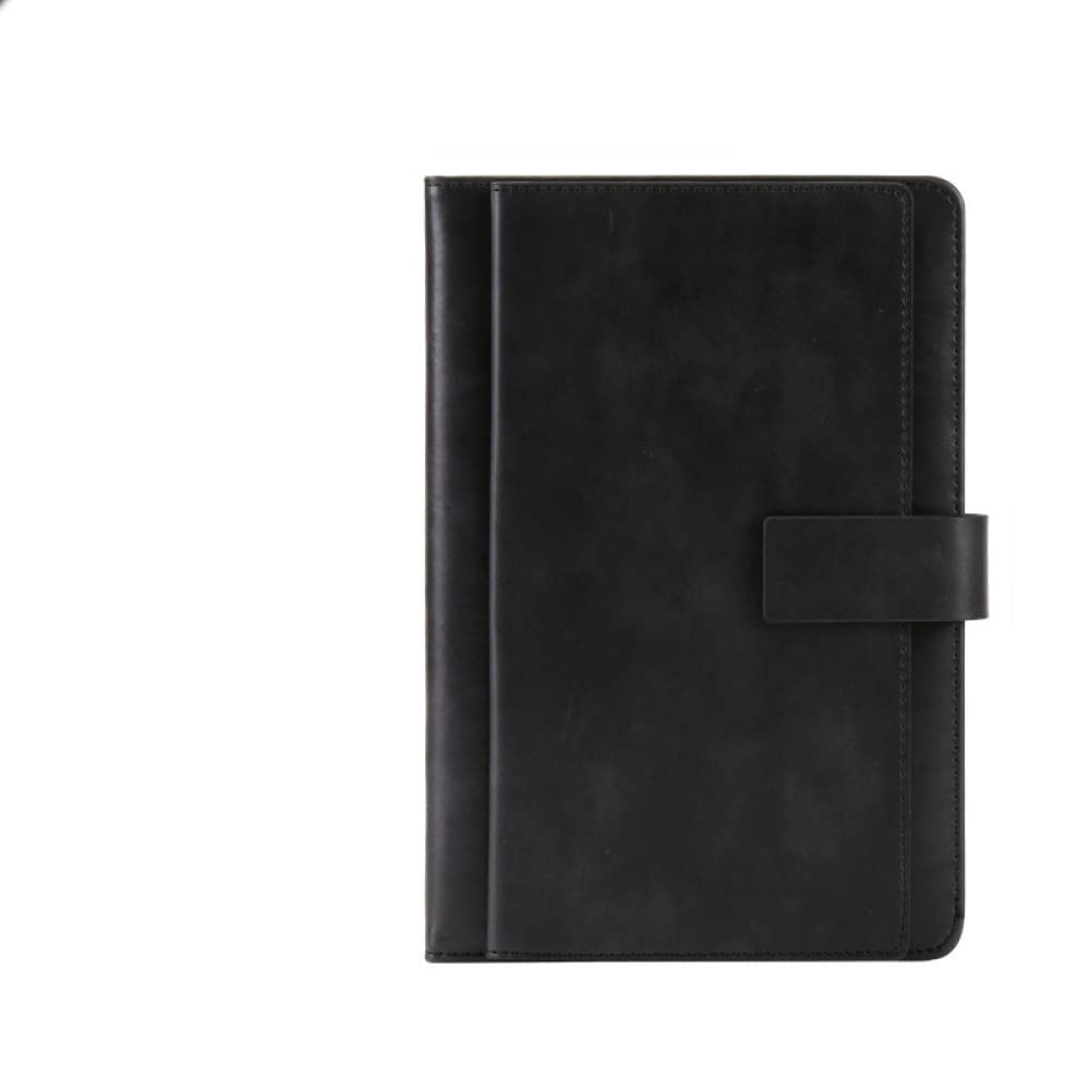 Quaderno retrò A5 Business in finta pelle Doppia copertina Blocco note Agenda Journal Planner Forniture per ufficio Forniture per studenti, A5, Nero, 1 PZ