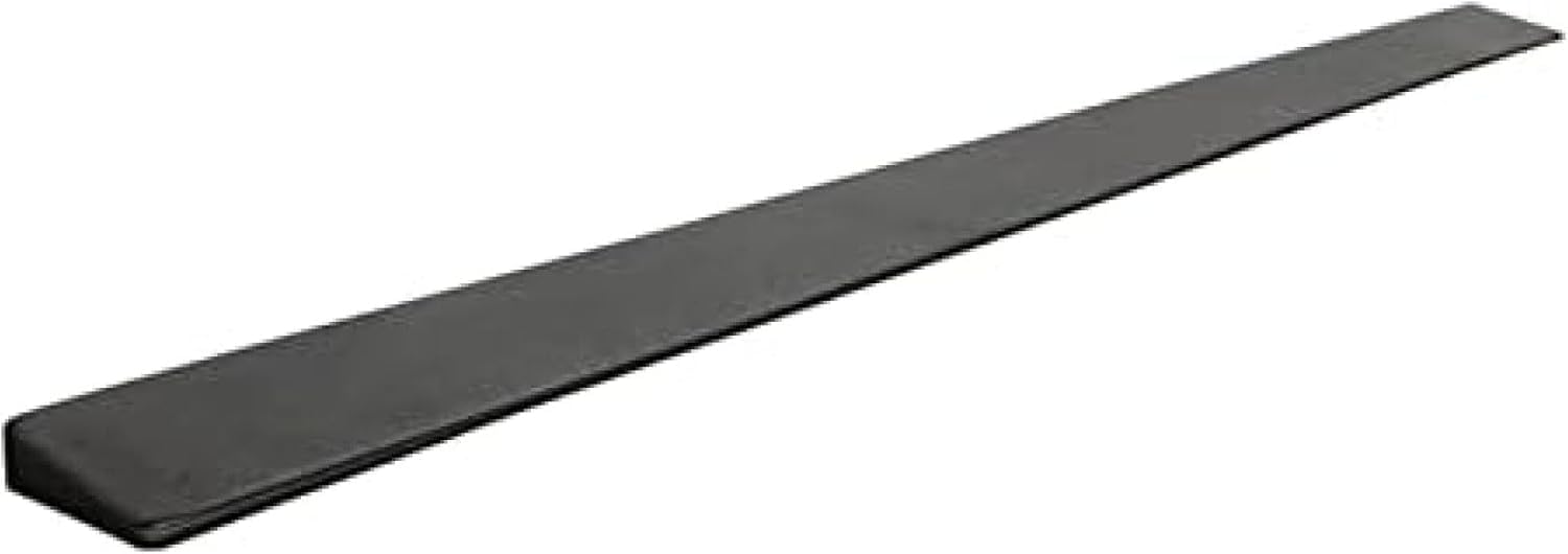 Rampe de seuil pour fauteuil roulant 99x6x1.5 cm en caoutchouc antidérapant pour porte