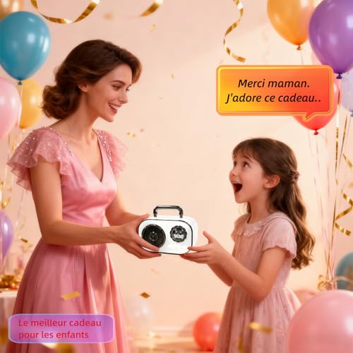 Microphone sans fil pour enfants chantant mini karaoké 2 micros Bluetooth portables