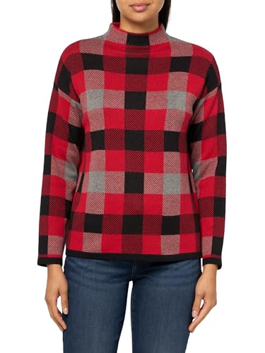 Image of Jones New York Women's Mock Neck Long Sleeve Jacquard Sweater